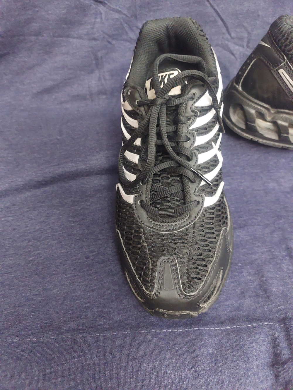 Nike Air Max Jewell Black Silver and White Women's Athletic Running Shoes Sz 8 - Picture 4 of 10